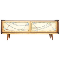 Dutch Hand-Painted Sideboard, 1950s