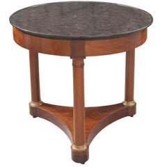 French Mahogany Empire Gueridon Table, 19th Century