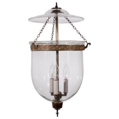 19th Century Clear Glass Bell Jar Lantern