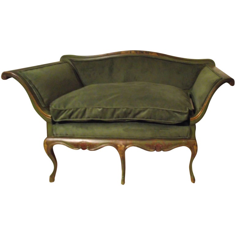 18th Century Venetian Hand Painted Sofa For At 1stdibs 18th Century Venetian Hand Painted Sofa For