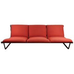Brown and Red Hannah Morrison Sofa for Knoll International