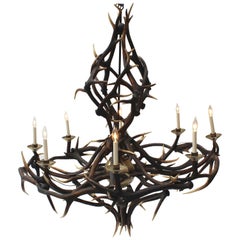 Anthony Redmile Eight-Arm Antler Chandelier