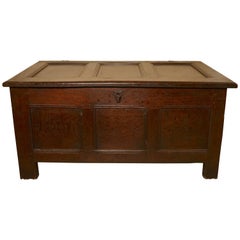 18th Century Panelled Oak Coffer