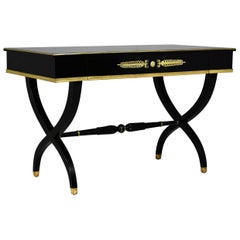 Empire Style Ebonized Writing Desk, circa 1950