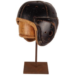 Vintage American Football Helmet from the 1930s