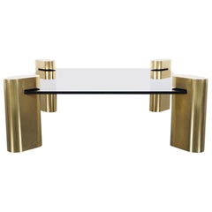 Exceptional Vintage Brass Coffee Table in the style of Karl Springer