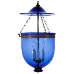 Sapphire Blue Bell Jar Lantern