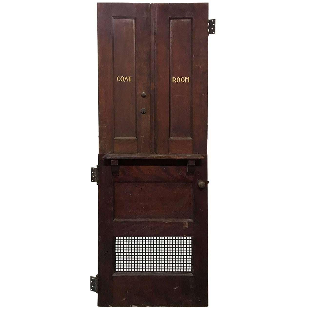 Antique Restaurant Coat Room Doors