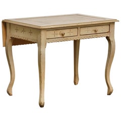 Vintage Gustavian Style Drop Leaf Writing Table by Richard Mulligan