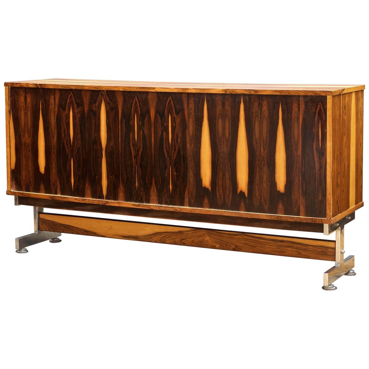 1960s Mid-Century Brazilian Rosewood Credenza Cabinet Lafer Zalszupin Rodrigues