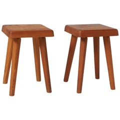 Pair of Stools by Pierre Chapo Model S01A