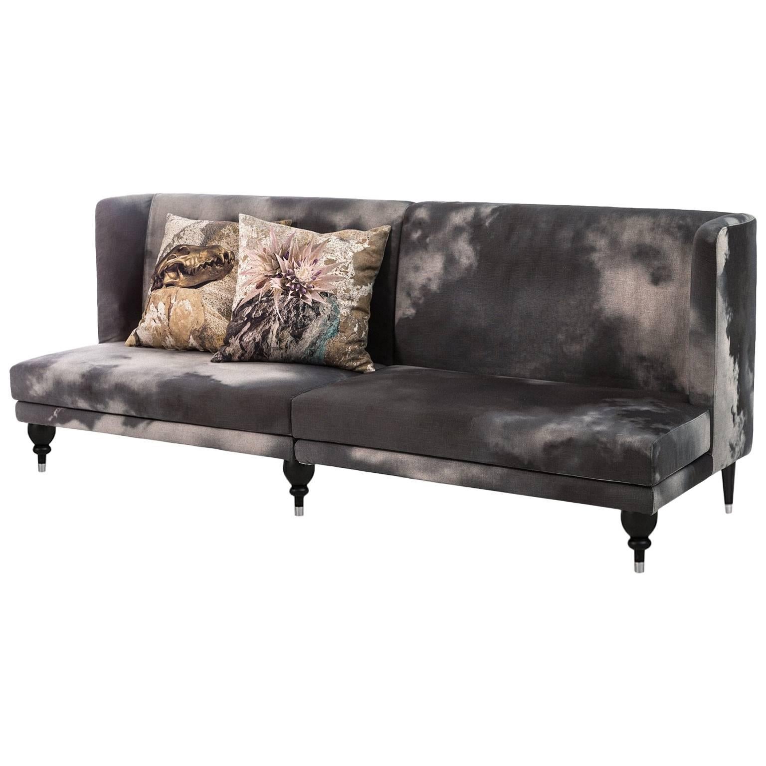 ""More Bench"" Viersitziges gepolstertes Sofa mit Holzrahmen von Moroso, Diesel im Angebot