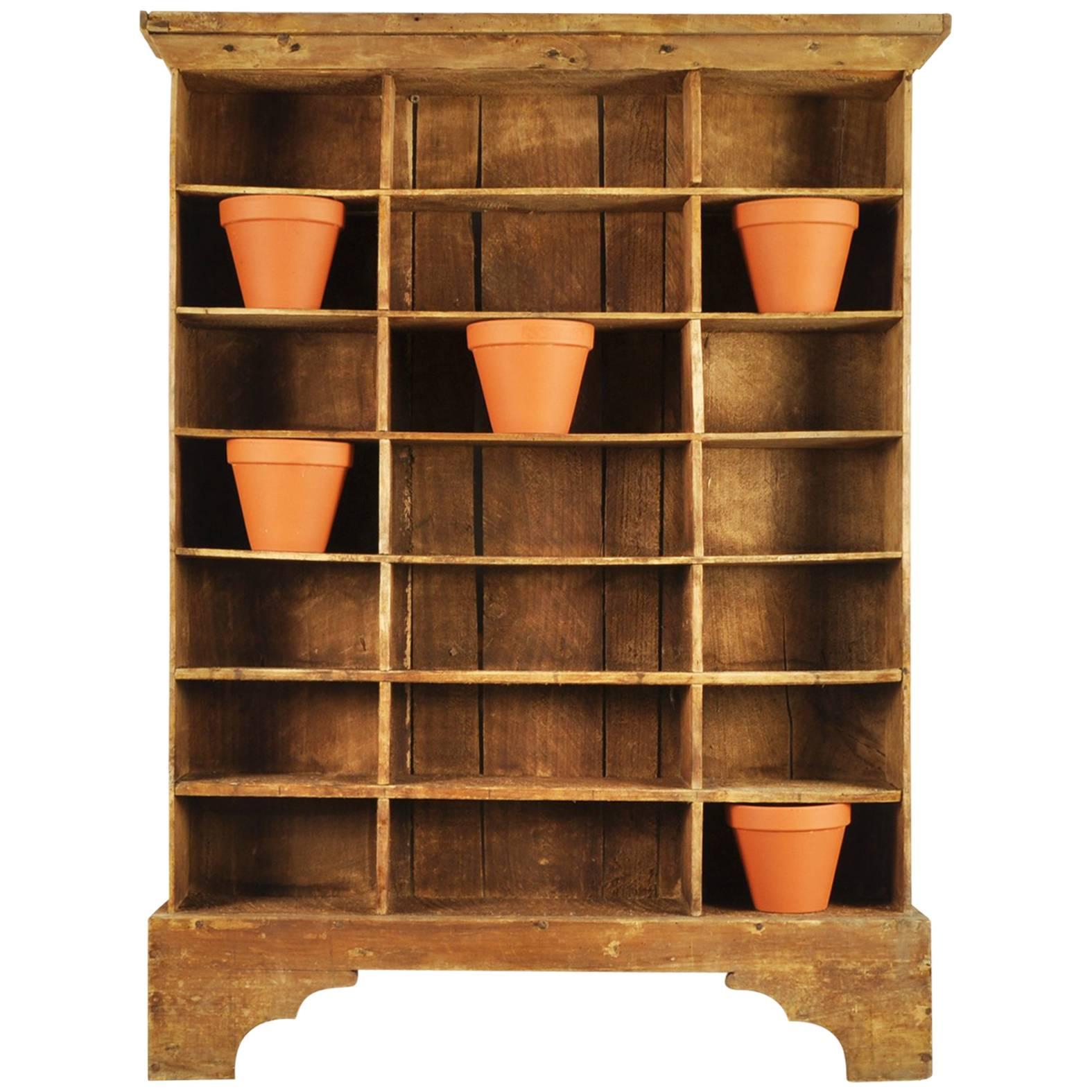 French Vintage Wooden Display Shelves For Sale