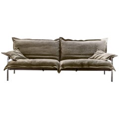 "Iron Maiden" Three-Seat Upholstered Steel Frame Sofa by Moroso for Diesel
