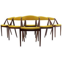Set of Six Teak Dining Chairs by Kai Kristiansen for Schou Andersen, Model 31