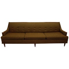 Retro Kroehler Avant Designs Adrian Pearsall Style Walnut Arm Sofa