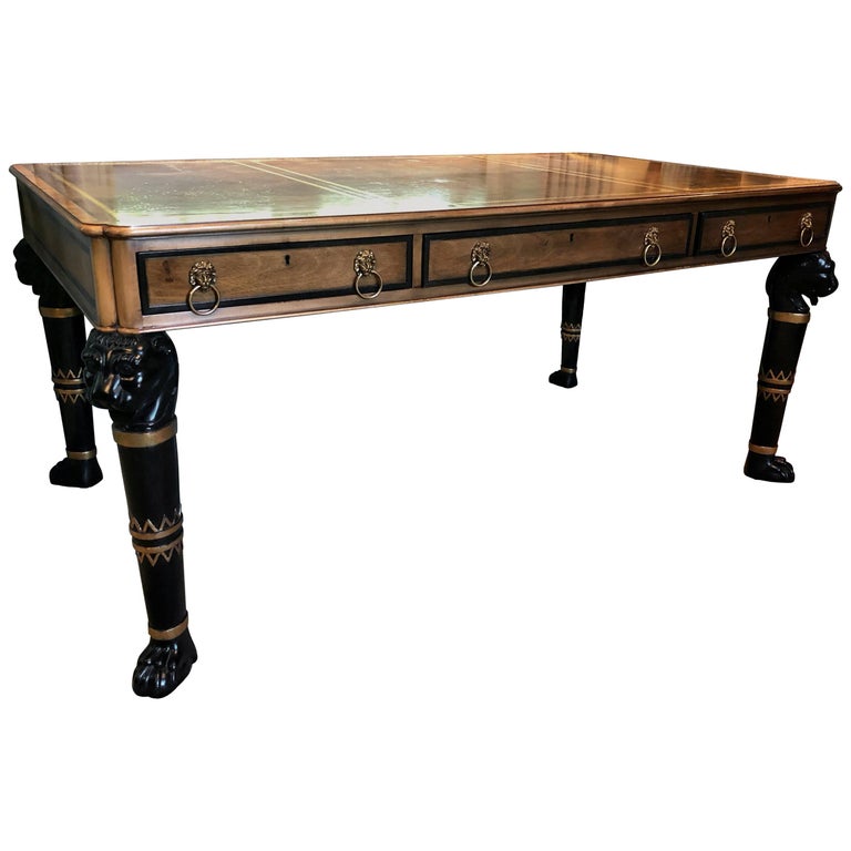 Baker Egyptian Style Writing Desk Table at 1stDibs