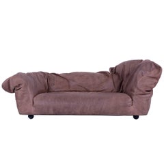 Edra Sfatto Designer Sofa Braunes Anilin Naturleder mit Funktionen