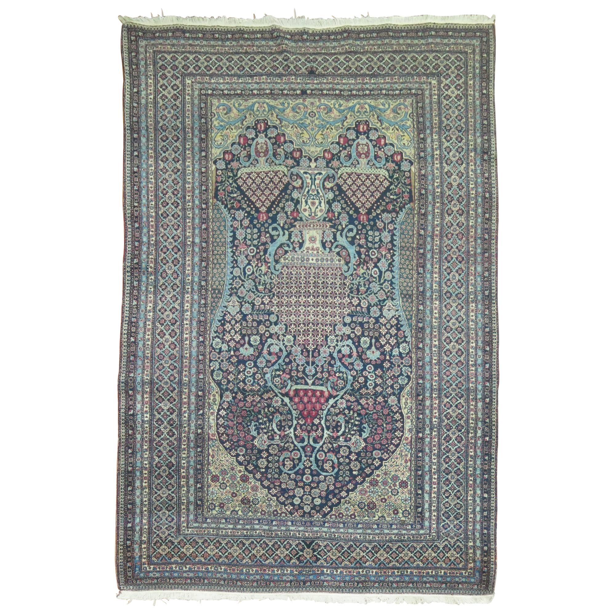 Antique Persian Teheran Carpet For Sale