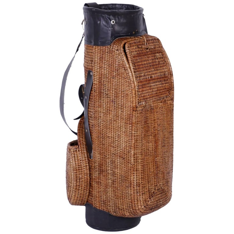 Vintage Wicker Golf Bag at 1stDibs vintage golf bags