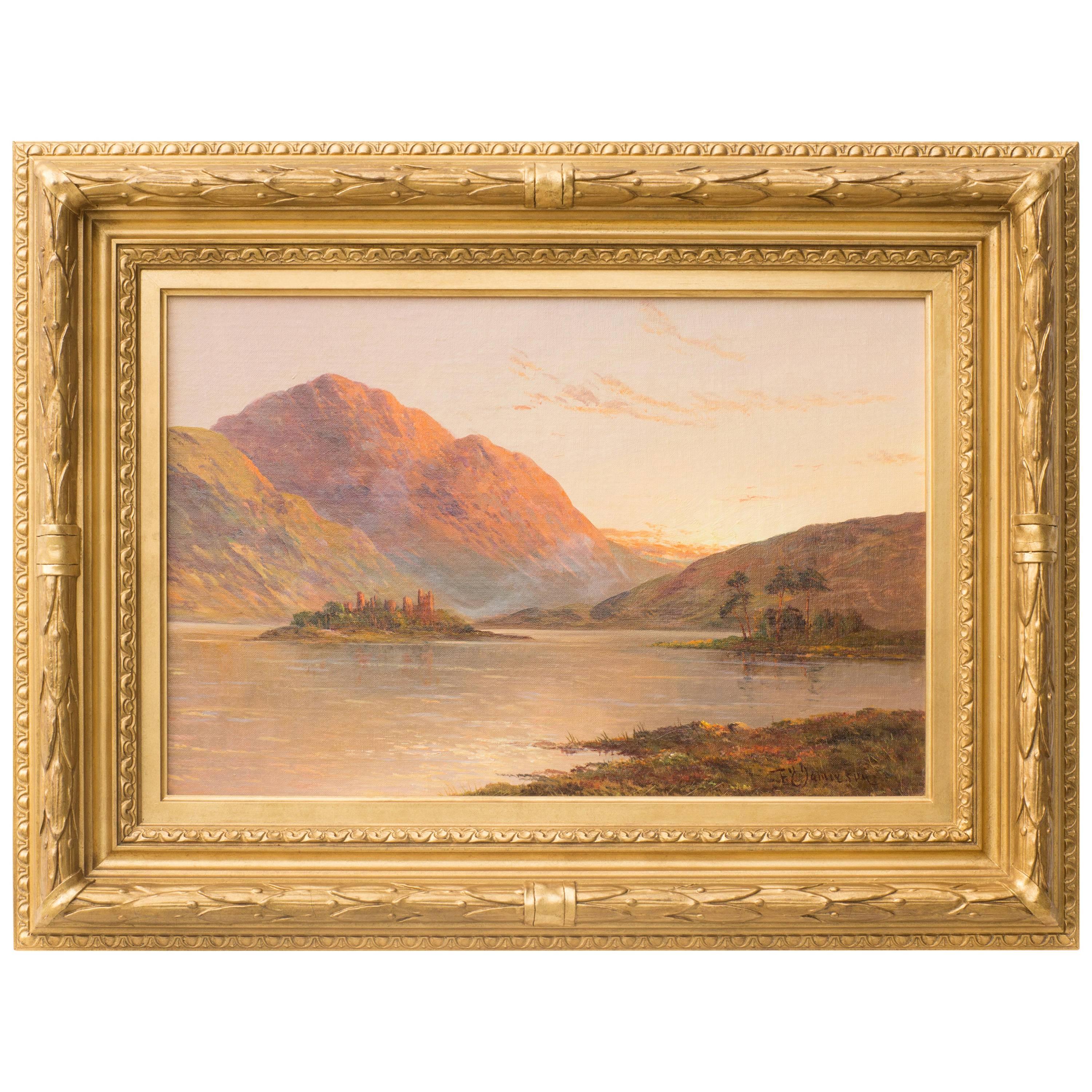 Loch Awe, Scotland, Original Oil on Canvas Painting For Sale