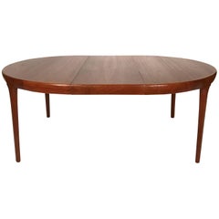 Ib Kofod Larsen Danish Teak Extension Dining Table Round or Oval