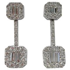 Jona Diamond Gold Dangle Earrings 9
