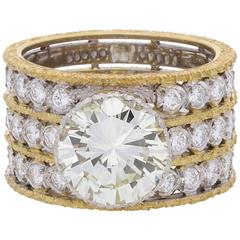 3.30ct Diamond & Gold Ring By Mario Buccelatti c.1970
