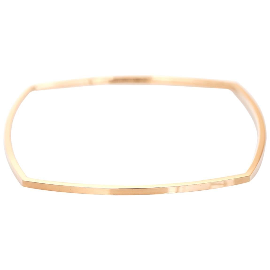  Tiffany & Co. Frank Gehry Torque Micro Rose Gold Bangle Bracelet