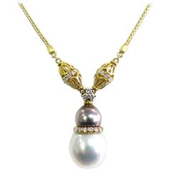 Kurt Wayne South Sea Pearl Diamond gold Necklace