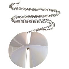 Nanna Ditzel for Georg Jensen Sterling Silver Pendant Necklace