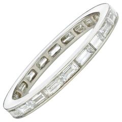 Past Era Baguette Diamond Eternity Band