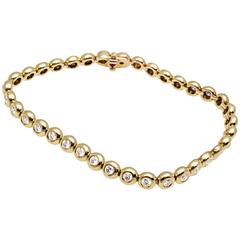 Tiffany & Co. Diamond Gold Tennis Bracelet