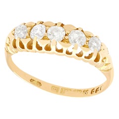 1900s Diamond and Yellow Gold Cocktail Ring