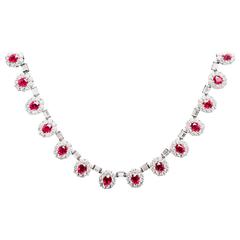 ruby diamond gold choker necklace