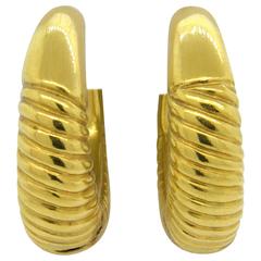 Ilias Lalaounis Gold Hoop Earrings 