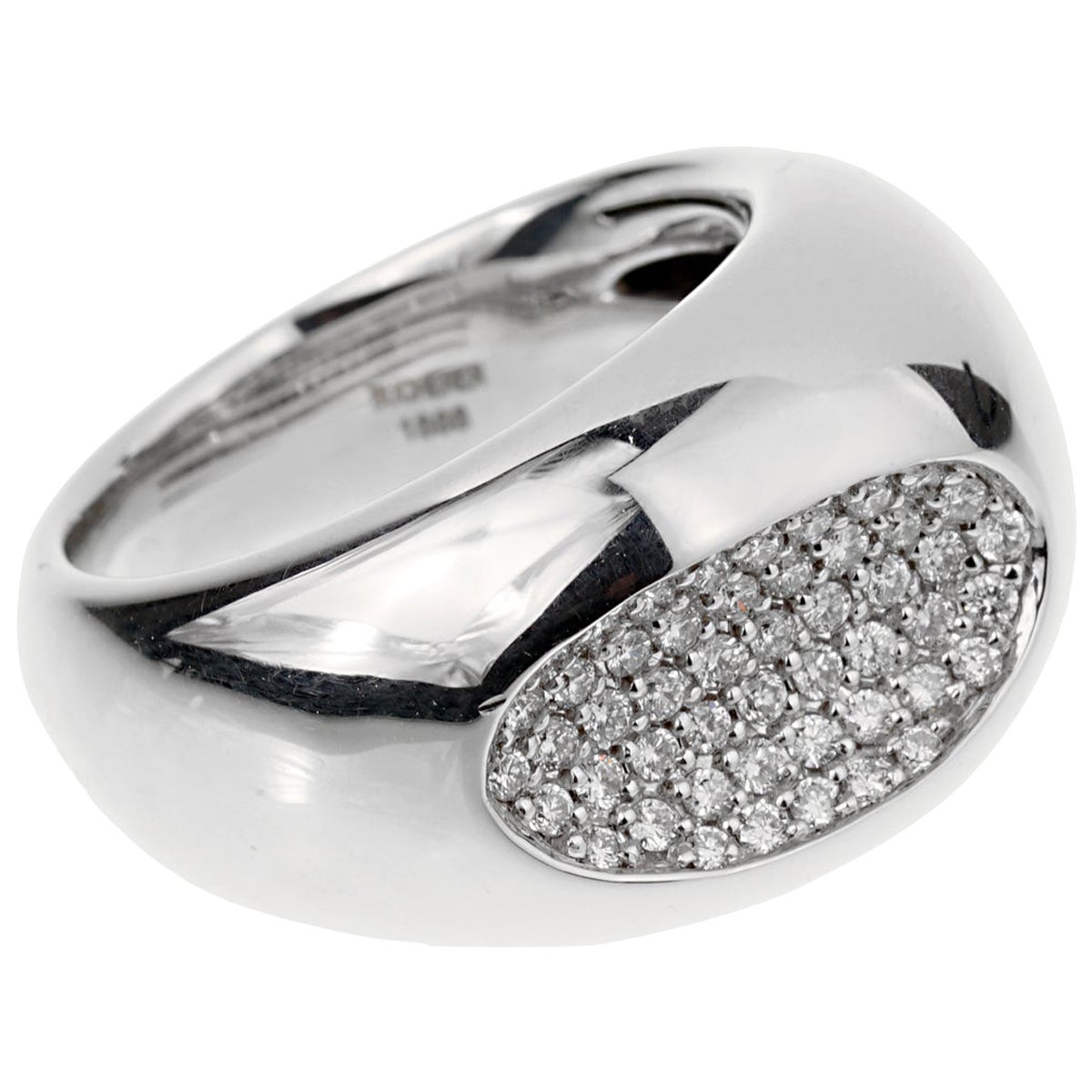 Harold Freeman Erev Diamond White Gold Cocktail Ring, circa 1960s at