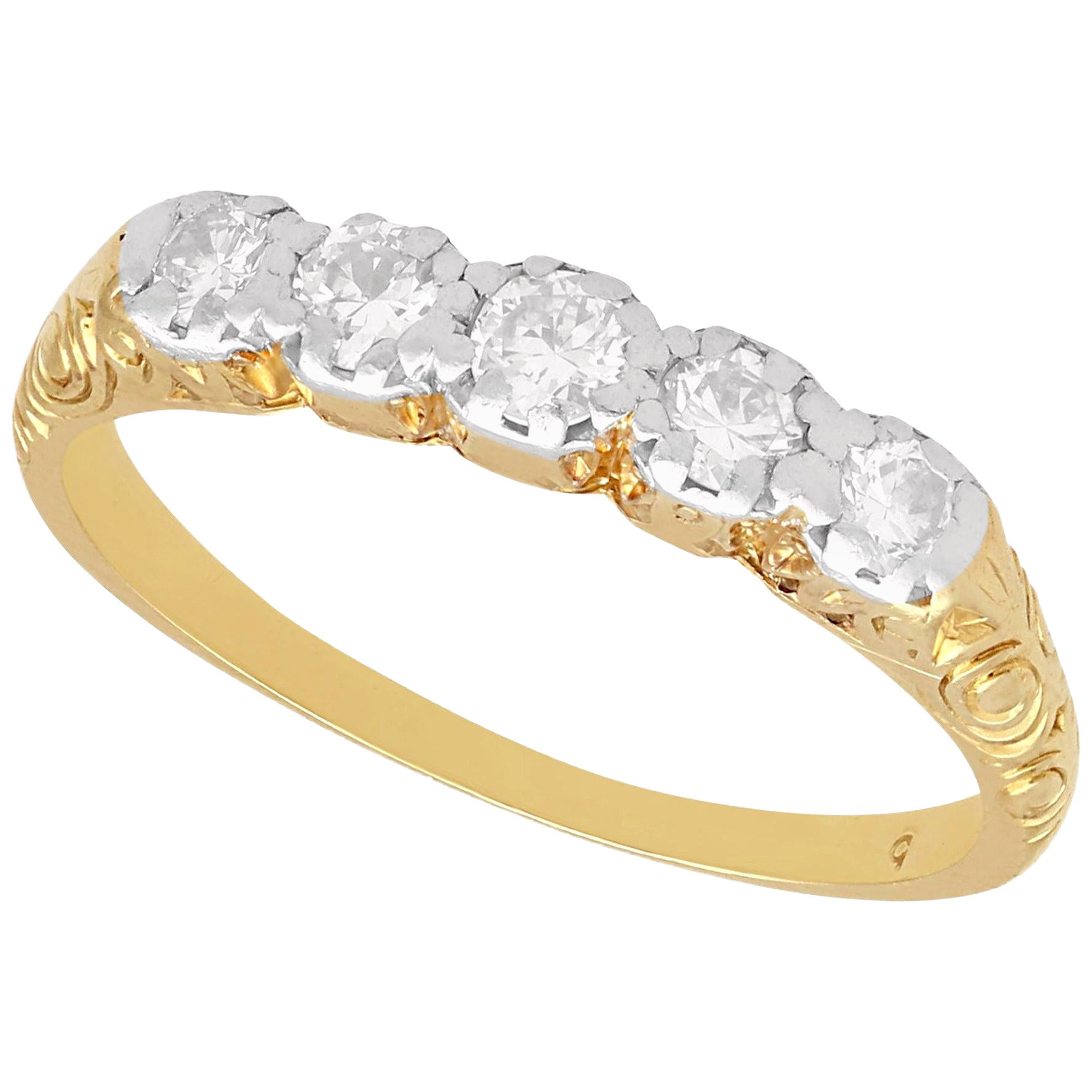 1920s Antique Diamond and Yellow Gold Twist Engagement Ring For Sale at ...