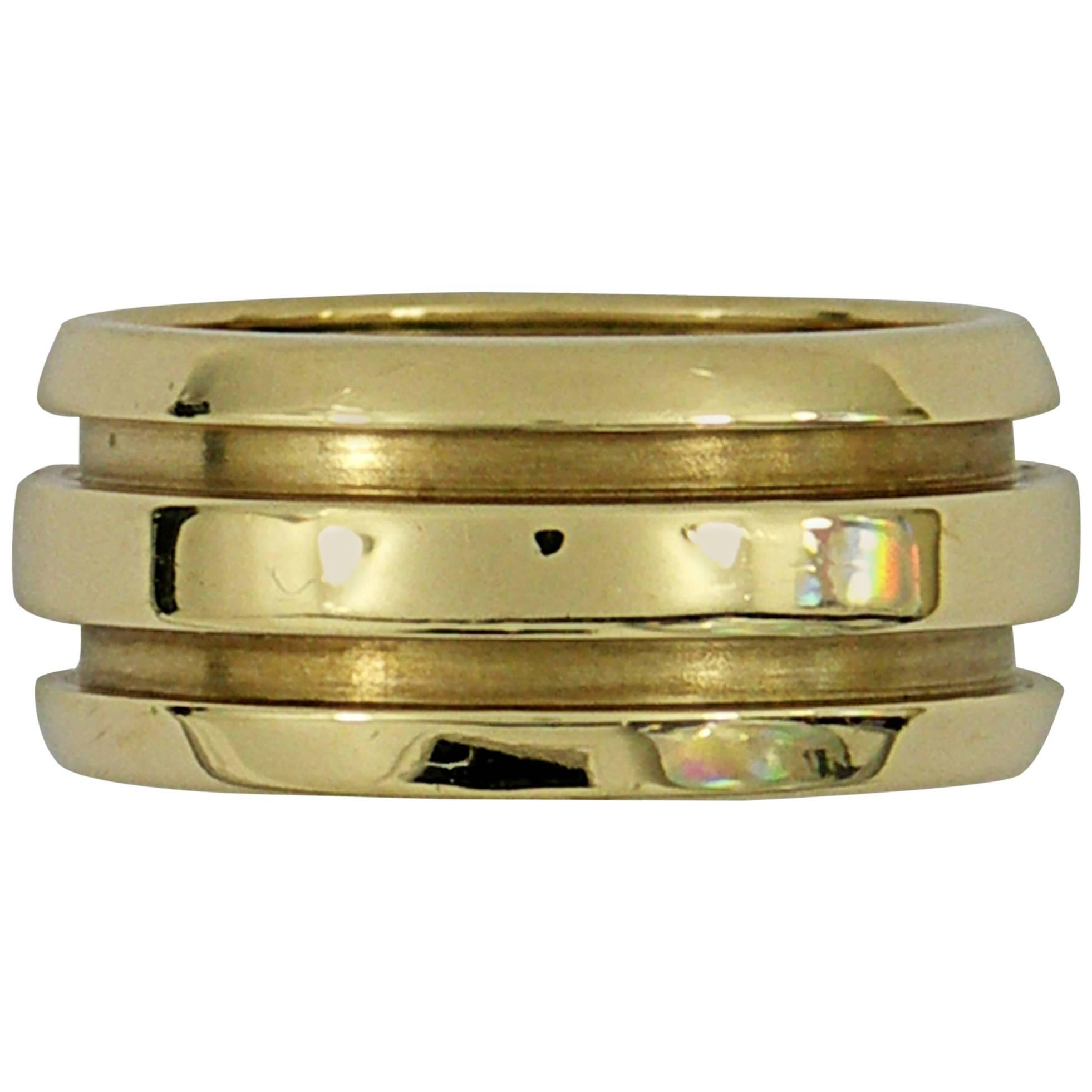Tiffany & Co. Satin and High Polished Gold Band Ring