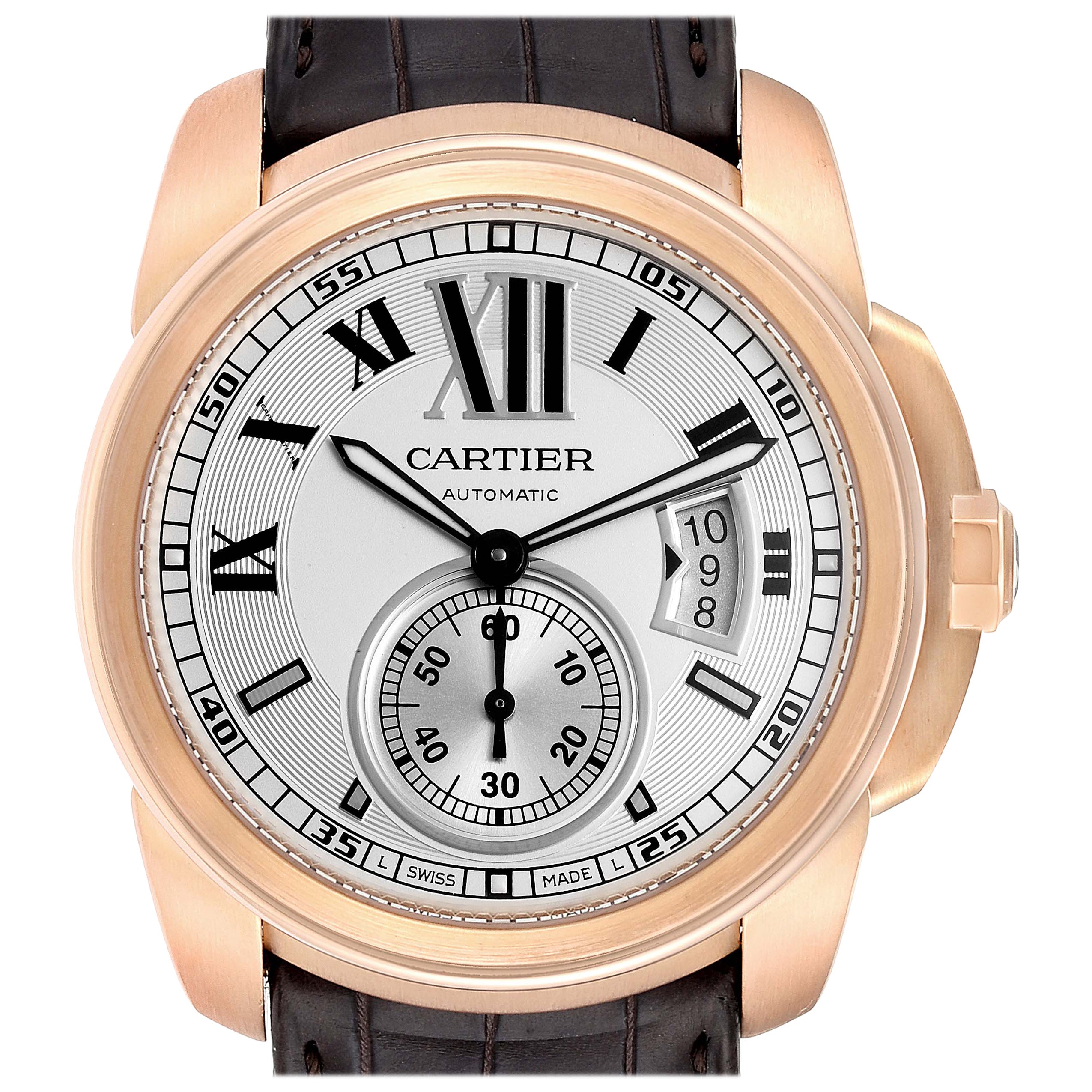 cartier rose gold calibre watch cartier rose gold calibre watch