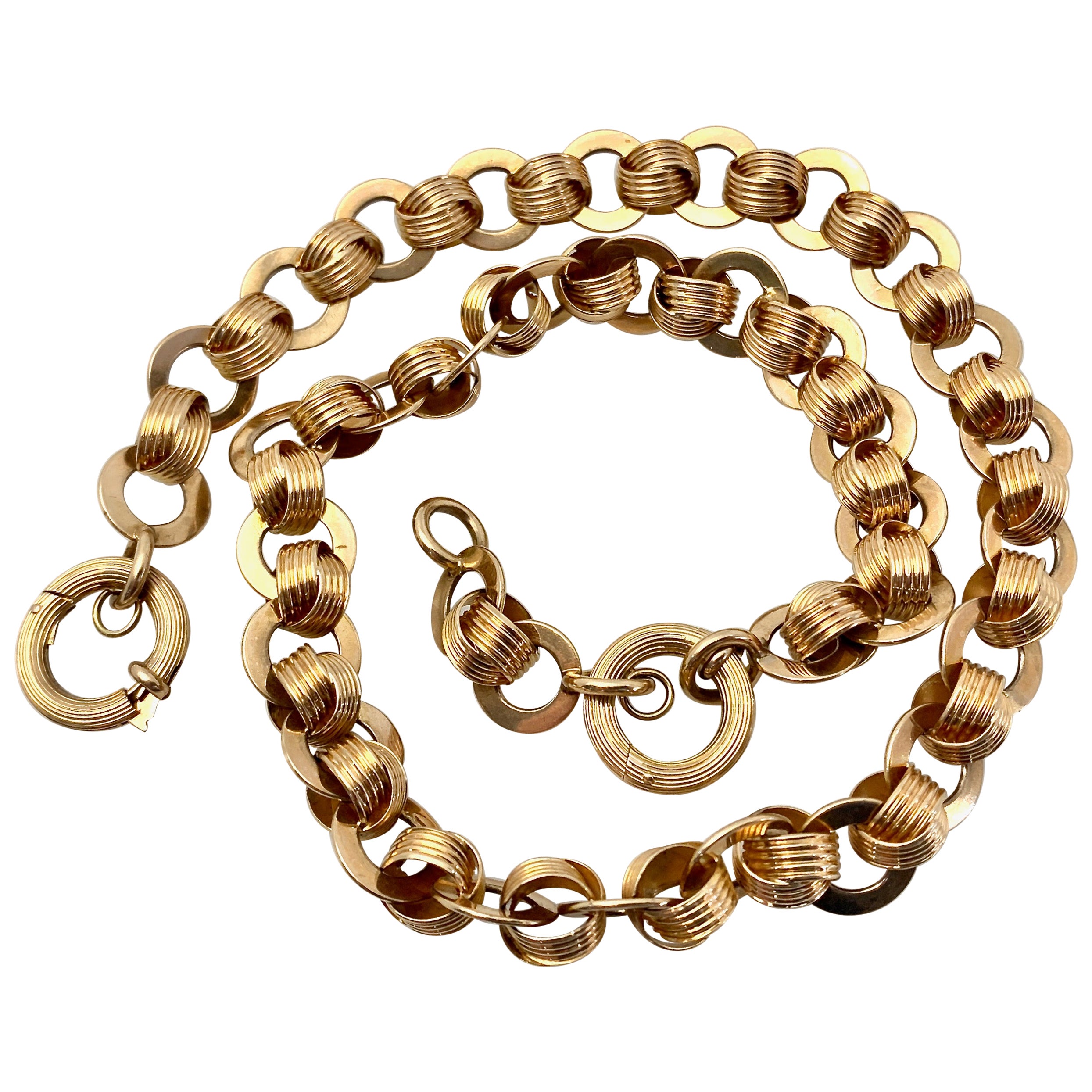 Antique Gold Watch Fob Chain For Sale at 1stDibs
