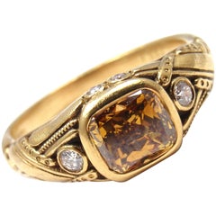 Alex Sepkus Fancy Brown 1.03 Carat Diamond Gold Cocktail Ring