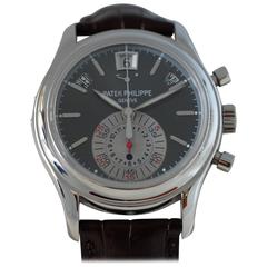 Patek Philippe Platinum Annual Calendar Chronograph Wristwatch Ref 5960