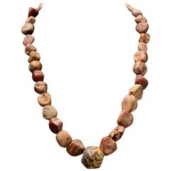 Medieval Anglo Saxon Amber Gold & Glass Necklace - 520 AD