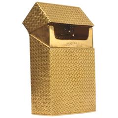 Solid 18K Gold Cigarette Box 10