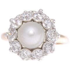 Natural Pearl Gold Ring