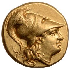 Ancient Greek Gold Stater Coin of King Alexander the Great