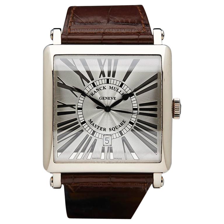 Franck Muller White Gold Master Square Automatic Wristwatch at 1stDibs
