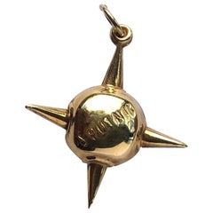 Vintage 9 Carat Sputnik Charm Pendant 