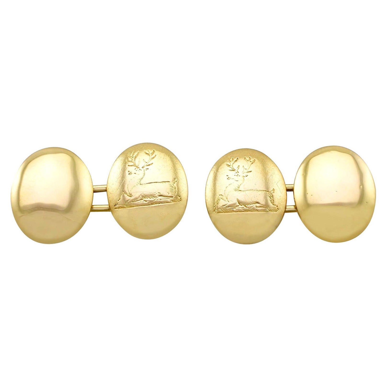 Antique 1899 Cufflinks in Rose Gold For Sale at 1stDibs antique rose gold cufflinks